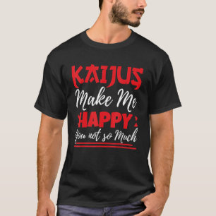 Camiseta Monstruo japonés Kaijus me hace feliz