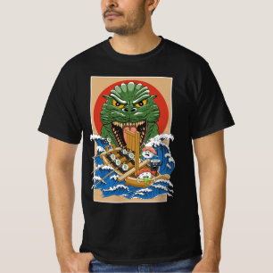 Camiseta Monstruo japonés Sushi Lover