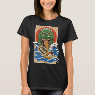 Camiseta Monstruo japonés Sushi Lover