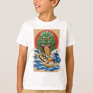 Camiseta Monstruo japonés Sushi Lover