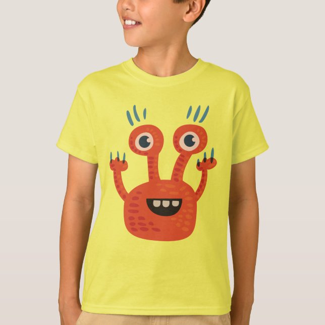 Camiseta Monstruo lindo Kawaii Creatividad (Anverso)