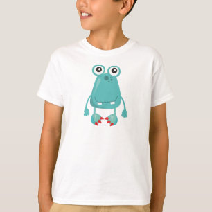 Camiseta Monstruo lindo, monstruo azul, monstruo gracioso, 