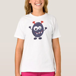Camiseta Monstruo lindo, monstruo gracioso, monstruo azul,