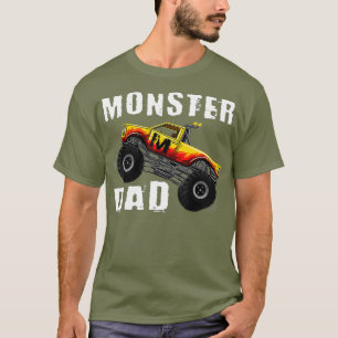 Camiseta Monstruo masculino Camión papá monstruo gracioso a