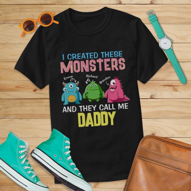 Camiseta Monstruo personalizado llama a papá papá papá papá (Subido por el creador)