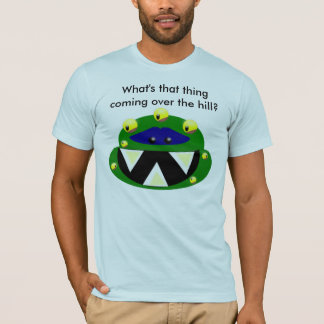 Camiseta ¿monstruo, qué esa cosa está viniendo sobre la