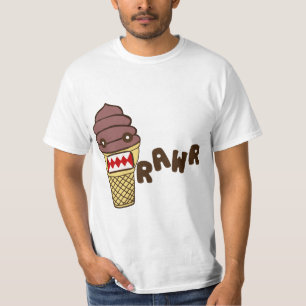 Camiseta Monstruo RAWR del helado de chocolate