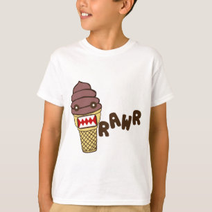 Camiseta Monstruo RAWR del helado de chocolate
