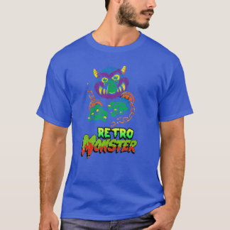 Camiseta Monstruo Retro Recreador Retro