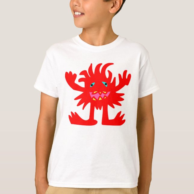 Camiseta Monstruo Rojo (Anverso)