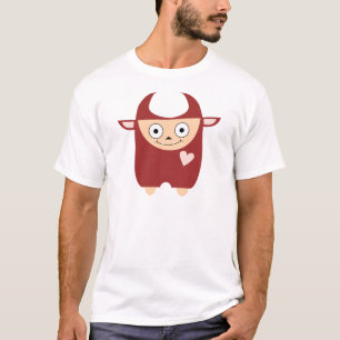 Camiseta Monstruo rojo lindo