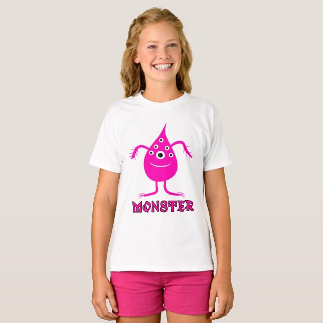 Camiseta Monstruo rosa (Anverso completo)