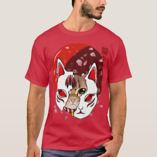 Camiseta Monstruo Samurai Oni al estilo de la máscara anime
