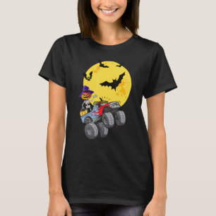 Camiseta Monstruo Skeleton Camión Halloween Niños
