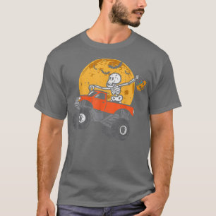 Camiseta Monstruo Skeleton Camión Moon Candy Toddler Boys H