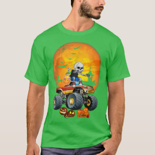 Camiseta Monstruo Skeleton Camión Moon Candy Toddler Boys H