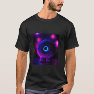 Camiseta Monstruo suave y adorable arte creativo, brillante