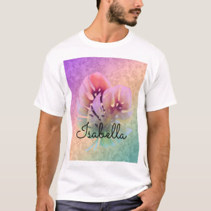 Camiseta Monstruo tropical exótico brillante hojas acuarela