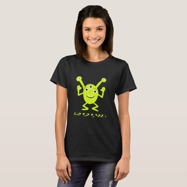 Camiseta Monstruo verde (Anverso completo)