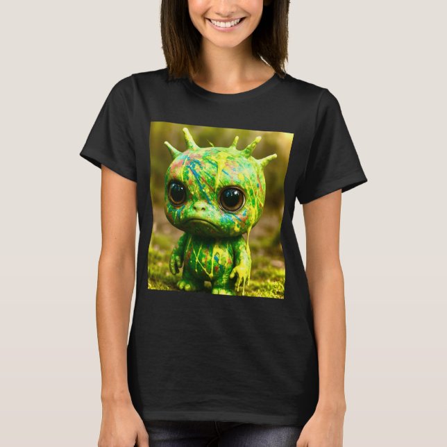 Camiseta Monstruo verde de Goo - Impresión de lienzos trill (Anverso)