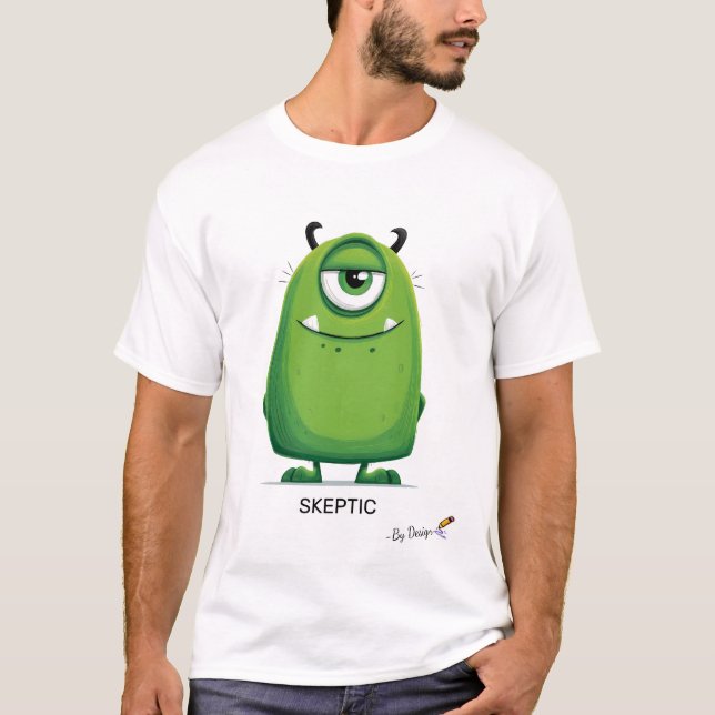 Camiseta Monstruo verde | ESCÉPTICO - Por diseño | Diversió (Anverso)