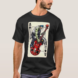 Camiseta Monstruo zombi toca guitarra Guay Rock y Roll G