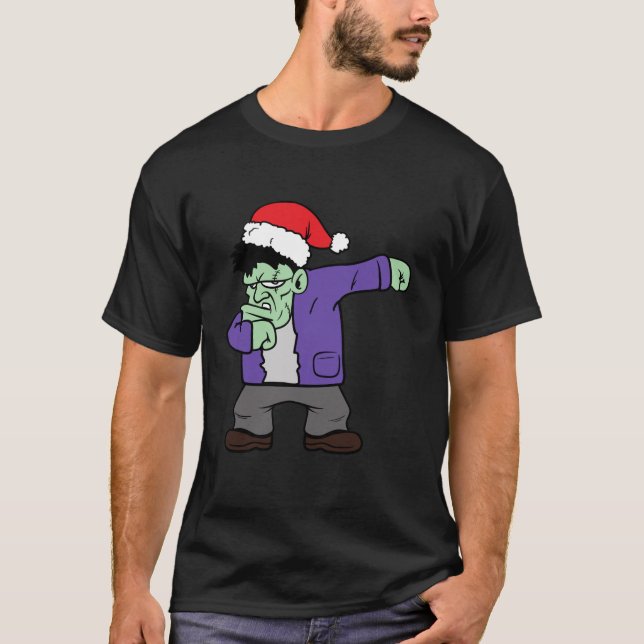 Camiseta Monstruo Zombie Dabbing Dab Dancing Halloween Scar (Anverso)