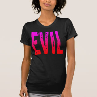 CAMISETA MONSTRUO ZOMBIE DE TERROR ROJO ROSA MALVADO