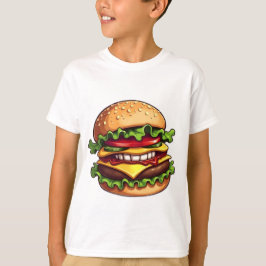 Camiseta Monstruos alimentarios EVIL BACON CHEESEBURGER