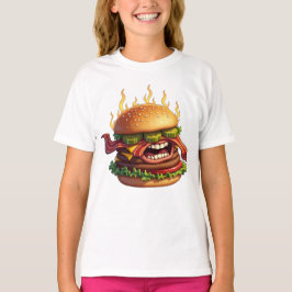 Camiseta Monstruos alimentarios EVIL BACON CHEESEBURGER