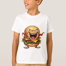 Camiseta Monstruos alimentarios EVIL BACON CHEESEBURGER