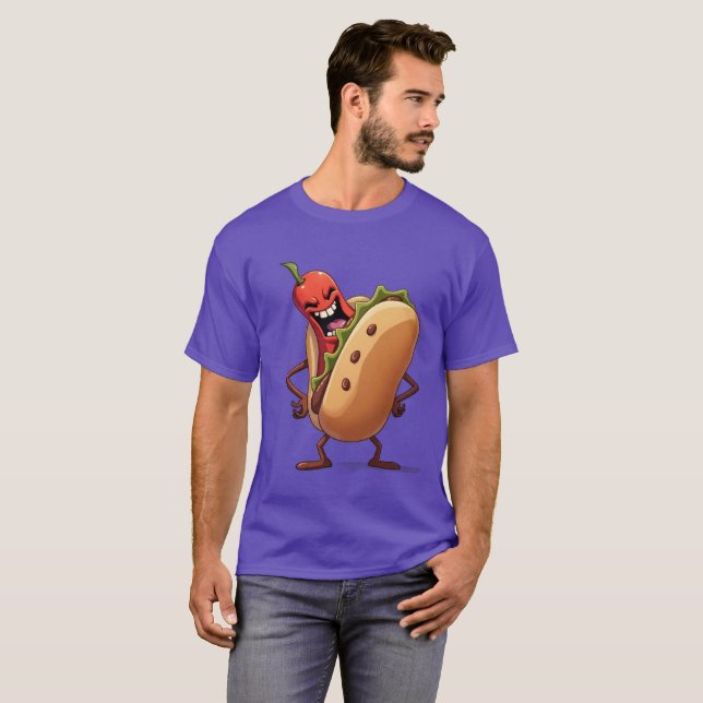 Camiseta Monstruos alimentarios EVIL HOY DOG (Anverso completo)