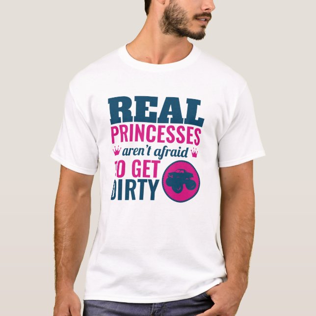 Camiseta Monstruos Chicas de camiones verdaderos princesas  (Anverso)