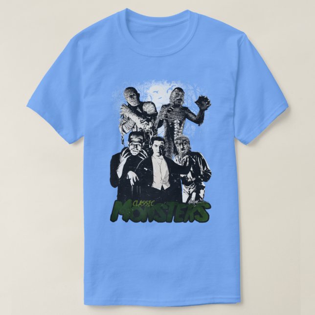 CAMISETA MONSTRUOS CLÁSICOS (Diseño del anverso)