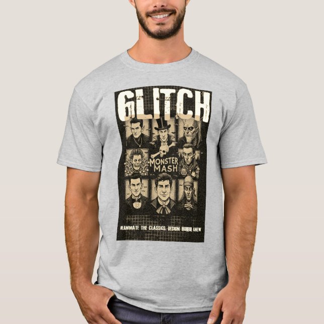 Camiseta Monstruos clásicos de películas de terror Tee (Anverso)