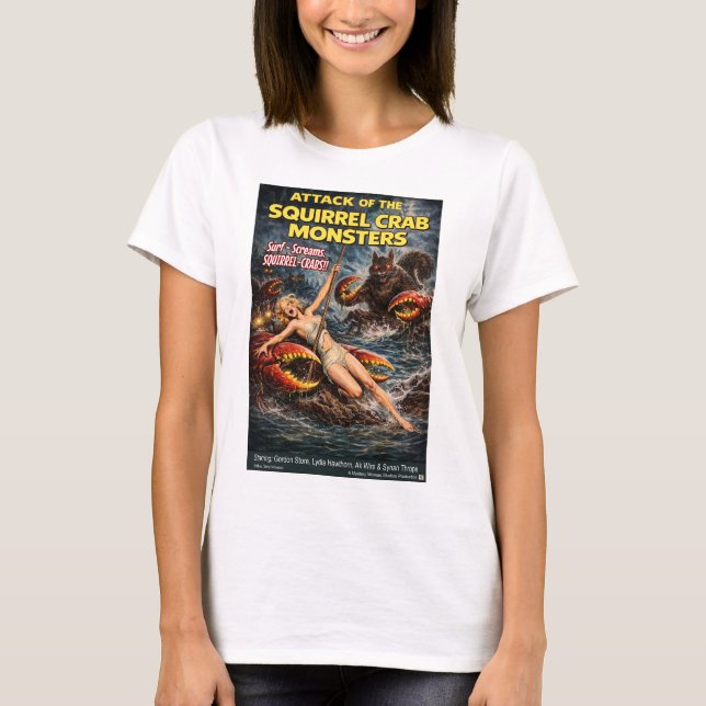 Camiseta Monstruos de Cangrejo de Ardilla (Anverso)