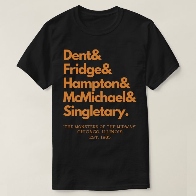 Camiseta Monstruos de Chicagos en la Bahía de Mediana (Diseño del anverso)