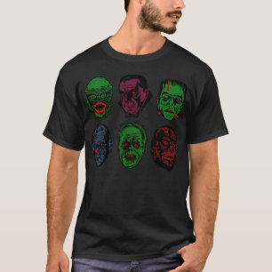 Camiseta Monstruos de cine famosos de Mani-Yack