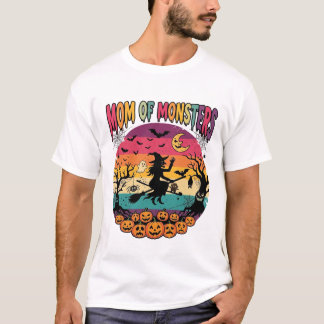 Camiseta Monstruos de Mamá Bruja de Halloween Calabazas Mur