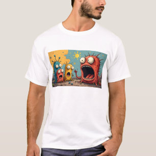 Camiseta Monstruos de Osaka Arte de Kaiju Divertido Difunde