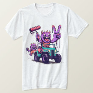 Camiseta Monstruos de pintura