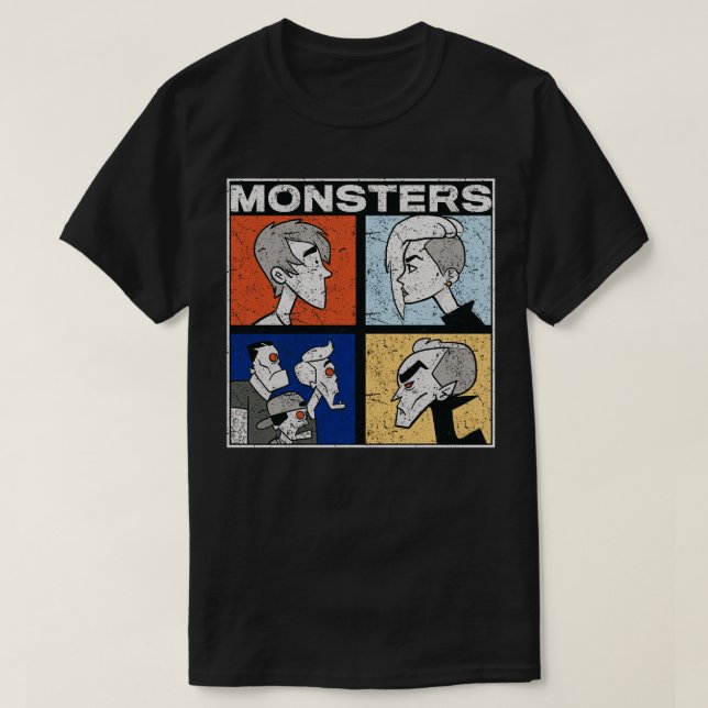 Camiseta monstruos de todos los tiempos (Diseño del anverso)