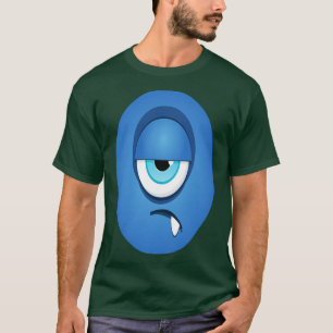 Camiseta Monstruos de un monstruo azul ojos