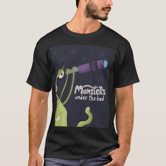 Camiseta Monstruos debajo de la cama (Anverso)