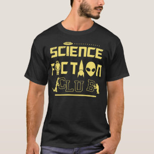 Camiseta Monstruos del Club de Ciencia Ficción Retro Nerd S
