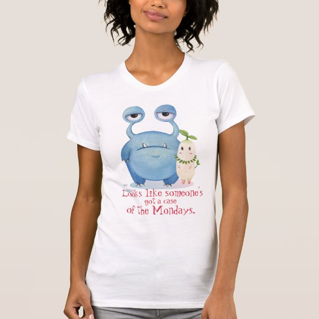 Camiseta Monstruos del lunes, extranjeros en camino al trab (Anverso)
