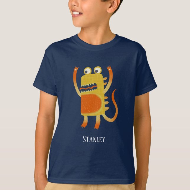 Camiseta Monstruos divertidos personalizados (Anverso)