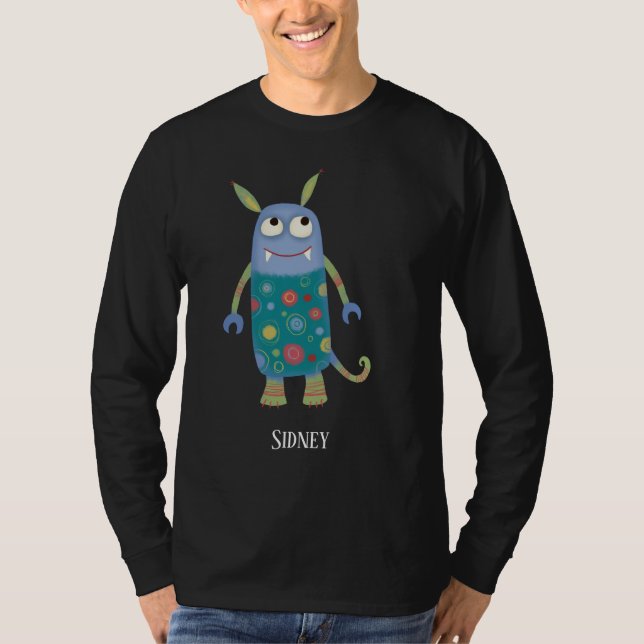 Camiseta Monstruos divertidos personalizados (Anverso)