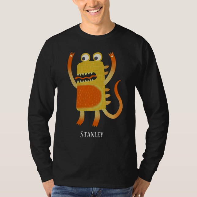 Camiseta Monstruos divertidos personalizados (Anverso)