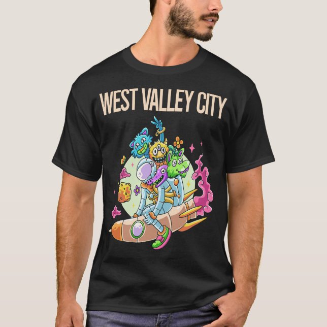 Camiseta Monstruos felices - Ciudad del Valle Occidental (Anverso)
